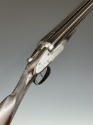 Holloway & Naughton 12 bore sidelock side by side ejector live pigeon shotgun with named locks,