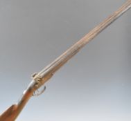 William Wood of Worcester 12 bore muzzle loading double barrelled side by side percussion hammer