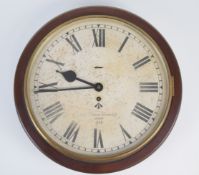 Smiths military interest Bakelite wall clock with broad arrow to face and dated 1946, overall