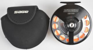 Sage 36000 salmon fly fishing reel, in soft case