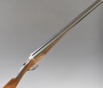 Deactivated Charles Boswell 12 bore side by side ejector shotgun with chequered grip and forend,