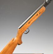 Relum Model 322 .22 under-lever air rifle with semi-pistol grip, raised cheek piece and adjustable