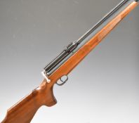 FX Logun Axsor .22 PCP air rifle with chequered semi-pistol grip and forend, raised cheek piece,