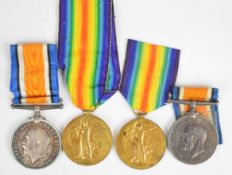 Two WW1 South Africa medal pairs each comprising War Medal and Victory Medal, the first named to Pte