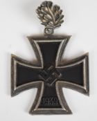German WW2 Nazi Third Reich Knights Cross to the Iron Cross, with oak leaves, possible jeweller'