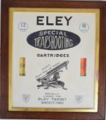 Eley shop display or advertising watercolour 'Eley Special Trapshooting Cartridges Specially