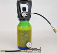 Airgunsport 3 litre 6.5kg compressed air bottle suitable for re-filling PCP air rifles, with two