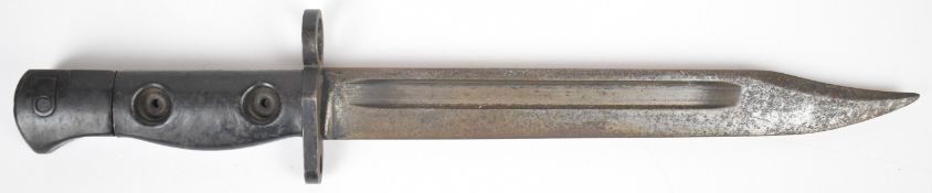 British L1 A3 bayonet with 20cm Bowie blade. PLEASE NOTE:- Before bidding please ensure that you are
