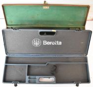 Two shotgun carry cases, one Beretta and one Brady of Halesowen, both with fitted interiors, largest
