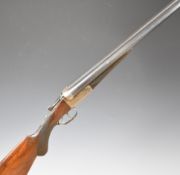 Jean Baptiste Ronge of Belgium 12 bore side by side shotgun with engraved locks, underside,