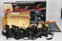 A collection of guns and gun related items comprising two Daisy Pursuit laser tag style infrared