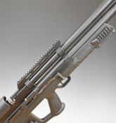 Hatsan Gladius .22 PCP air rifle with textured pistol grip, composite stock, adjustable cheek piece,