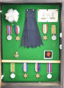 Two WW2 medal groups for the Royal Welsh Fusiliers, attributed to John Chadwick and Alfred Rudge.
