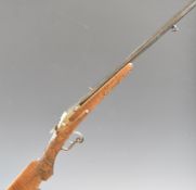 Decativated Belgian Flobert pattern .22 Short rook rifle with mask and scroll engraved action and