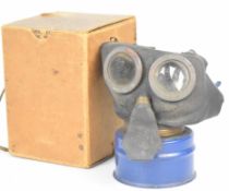 WW2 home front children's 'Mickey Mouse' gas mask and box
