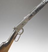Walther Winchester style lever-action .177 CO2 carbine air rifle with adjustable sights and belt