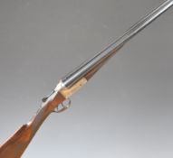 H & T C Godfrey of Safron Walden 16 bore side by side ejector shotgun with named and engraved locks,
