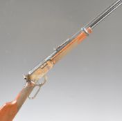 Winchester Model 9422 .22 underlever-action rifle with chequered grip and forend, sling mounts,