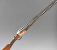 Deactivated C Jeffery & Son 12 bore side by side shotgun with named and engraved lock, border