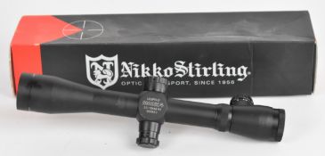 Telescopic 3.5-10x40 Long Range rifle scope, in Nikko Stirling box.