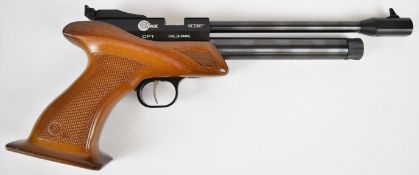 SMK Victory CP1 .177 CO2 target air pistol with chequered grip and adjustable sights, NVSN, in