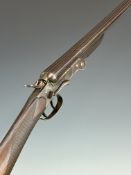 Belgian Mark 4120 .410 side by side hammer action folding poacher's shotgun with chequered grip