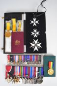 British Army WW2 and later medal group of twelve for Brigadier Neil Barclay together with miniatures