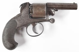Veisey & Son five-shot semi-hammerless percussion pocket revolver with engraved frame and trigger