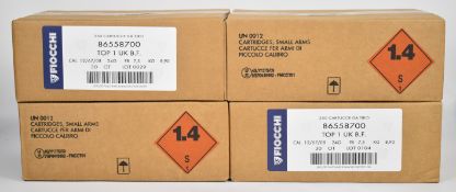 One-thousand 12 bore Fiocchi Top 1 24g 7.5 shot shotgun cartridges, all in original boxes. PLEASE