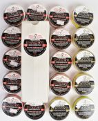 Seventeen sealed tins of 200 Predator Polymag and Predator Metalmang .22 1.1g air rifle pellets,