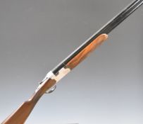 Beretta S56E 12 bore over under ejector shotgun with named and engraved locks and underside,