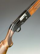 Beretta A302 12 bore three-shot semi-automatic shotgun with named and engraved locks, chequered