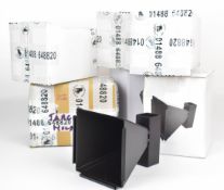 Six air rifle or pistol target pellet catchers, all unused, some in original boxes.