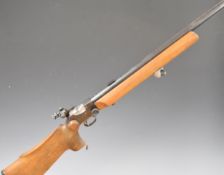 BSA Martini-International Mk II .22 underlever-action target rifle with semi-pistol grip, raised