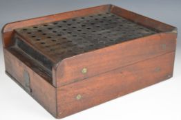 J Erskine & Co Newton Stewart patent mahogany shotgun cartridge loading machine with bronze maker'