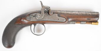 William Smith of Princes St Leicester Square London 36 bore percussion hammer action coat pistol