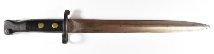 British 1888 Lee Metford bayonet MK1 second type with good stamps to ricasso and a 30cm double edged