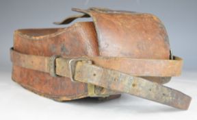 British Madsen or Bren gun machine gun leather magazine pouch.
