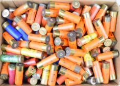 Two-hundred-and-fifty various 12 bore shotgun cartridges. PLEASE NOTE THAT A VALID RELEVANT