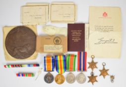 British Army WW1 medal pair comprising War Medal and Victory Medal named to S-11227 Pte F.