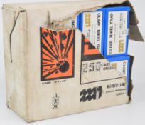 Two hundred 12 bore SMI Olimpionoica trap 32g nickel 7.5 shot shotgun cartridges, all in original