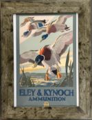 ICI Eley & Kynoch Ammunition shop display or advertising poster with Stuart Tresilian, artwork, in