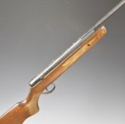 BSA Supersport .22 air rifle with chequered semi-pistol grip, raised cheek piece and adjustable
