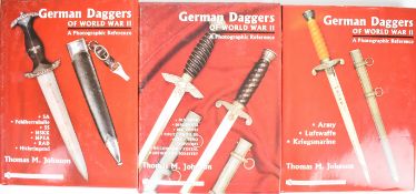 Three hardback volumes of 'German Daggers of World War 2' a photographic reference by Thomas M.