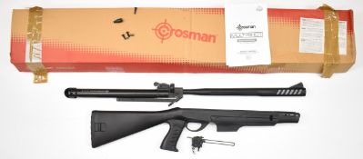 Crosman Multi-Shot Diamondback Model 6-CMD2SXS .22 air rifle with composite stock, textured pistol