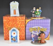 Royal Doulton Harry Potter twenty nine figures and models including Dursley Family Scene, Rescue