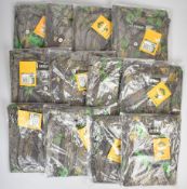 Twelve HSF Evolution Camo long sleeved camouflage t-shirts, all size XXL, all unworn in original
