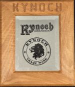 Eley Kynoch shop display or advertising mirror with 'Kynoch Ammunition Kynoch Trade Mark' to the