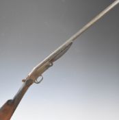 Cogswell & Harrison .410 single barrelled folding poacher's shotgun with chequered grip and forend