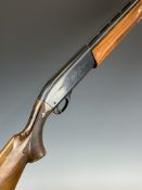 Remington Model 1100 LH 12 bore 3-shot semi-automatic shotgun with ornately carved and chequered